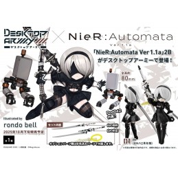 NIER AUTOMATA DESKTOP ARMY 1.1A 2B ACTION FIGURE MEGAHOUSE