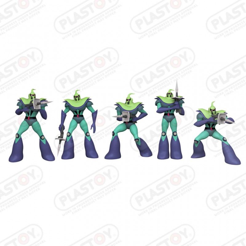GRENDIZER VEGAN SOLDIERS FIGURES SET 5x PLASTOY GRENDIZER VEGAN SOLDIERS FIGURES SET 5x PLASTOY