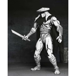 NECA TEENAGE MUTANT NINJA TURTLES MIRAGE COMICS FOOT ASSASSIN BLACK & WHITE ACTION FIGURE