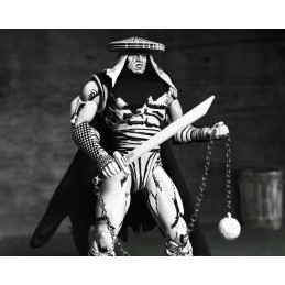 NECA TEENAGE MUTANT NINJA TURTLES MIRAGE COMICS FOOT ASSASSIN BLACK & WHITE ACTION FIGURE