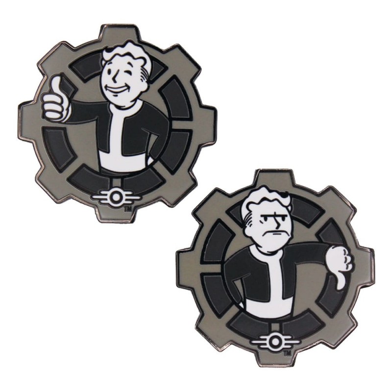 FANATTIK FALLOUT DECISION COIN BLACK AND WHITE LIMITED EDITION FANATTIK FALLOUT DECISION COIN BLACK AND WHITE LIMITED EDITION