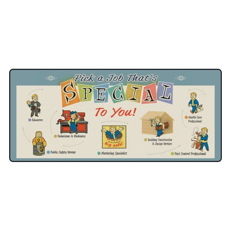 FALLOUT JOB SPECIAL TO YOU XXL MOUSEMAT 80X35CM TAPPETINO DA GIOCO DEVPLUS FALLOUT JOB SPECIAL TO YOU XXL MOUSEMAT 80X35CM TAPPETINO DA GIOCO DEVPLUS