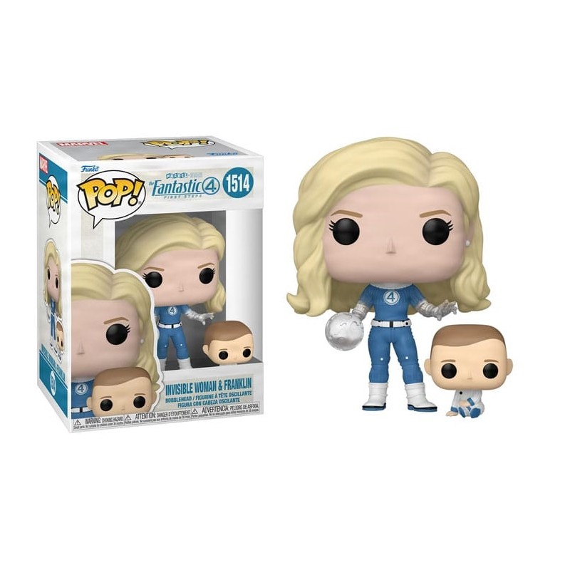 FUNKO POP! FANTASTICI QUATTRO INVISIBLE WOMAN & FRANKLIN BOBBLE HEAD FIGURE FUNKO FUNKO POP! FANTASTICI QUATTRO INVISIBLE WOMAN & FRANKLIN BOBBLE HEAD FIGURE FUNKO