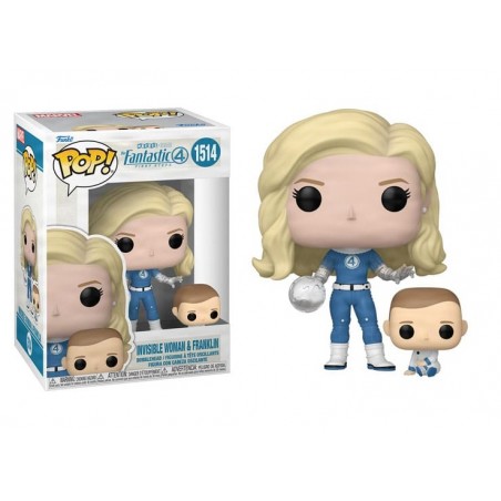 FUNKO POP! FANTASTICI QUATTRO INVISIBLE WOMAN & FRANKLIN BOBBLE HEAD FIGURE
