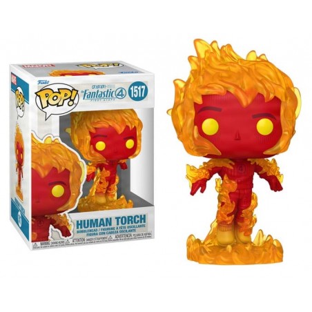 FUNKO POP! FANTASTICI QUATTRO HUMAN TORCH BOBBLE HEAD FIGURE