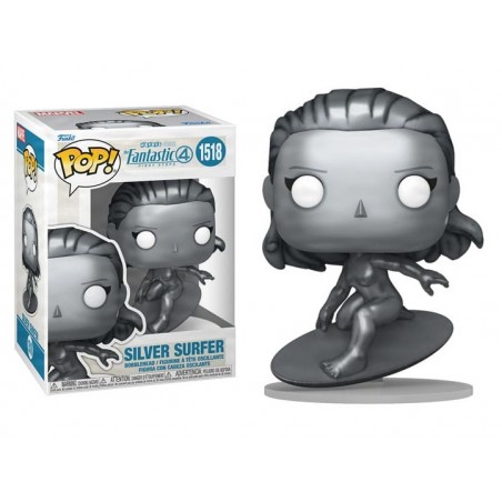 FUNKO POP! MARVEL FANTASTIC FOUR SILVER SURFER BOBBLE HEAD FIGURE