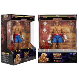 JADA TOYS ULTRA STREET FIGHTER II SAGAT PVC DELUXE ACTION FIGURE