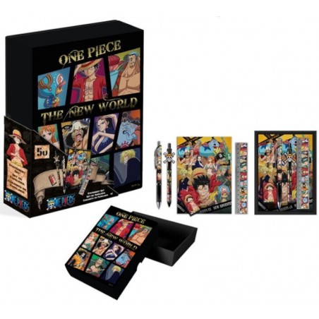 ONE PIECE THE NEW WORLD SET CANCELLERIA BOX