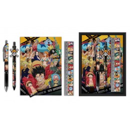 ONE PIECE THE NEW WORLD SET CANCELLERIA BOX KIDS LICENSING