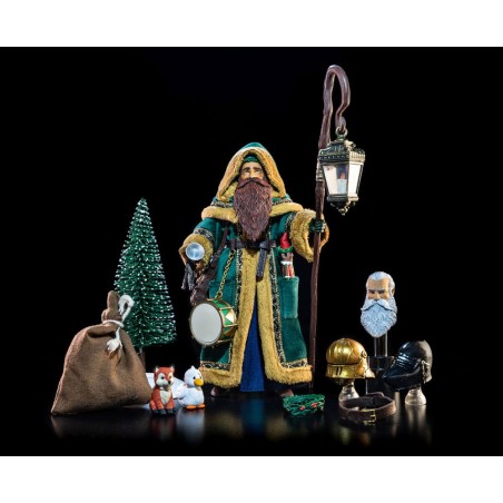 FIGURA OBSCURA FATHER CHRISTMAS GREEN ROBES ACTION FIGURE