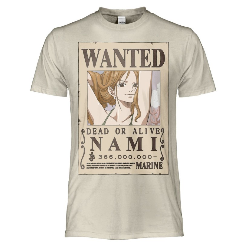MAGLIA T SHIRT ONE PIECE NAMI WANTED MAGLIA T SHIRT ONE PIECE NAMI WANTED