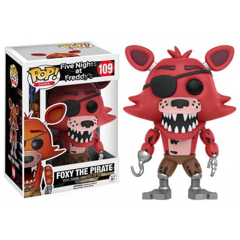 FUNKO FUNKO POP! FIVE NIGHTS AT FREDDY'S FOXY THE PIRATE BOBBLE HEAD KNOCKER FIGURE FUNKO FUNKO POP! FIVE NIGHTS AT FREDDY'S FOXY THE PIRATE BOBBLE HEAD KNOCKER FIGURE