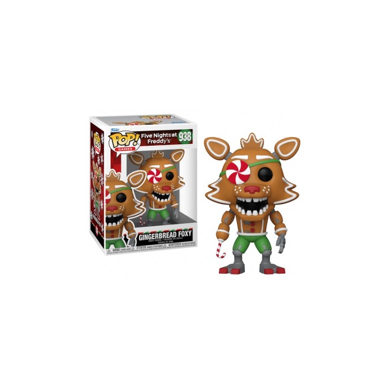 FUNKO FUNKO POP! FIVE NIGHTS AT FREDDY'S GINGERBREAD FOXY BOBBLE HEAD KNOCKER FIGURE FUNKO FUNKO POP! FIVE NIGHTS AT FREDDY'S GINGERBREAD FOXY BOBBLE HEAD KNOCKER FIGURE