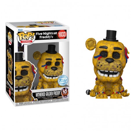 FUNKO POP! FIVE NIGHTS AT FREDDY'S WITHERED GOLDEN FREDDY BOBBLE HEAD KNOCKER FIGURE
