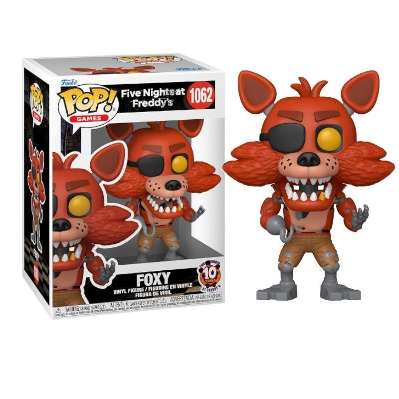FUNKO FUNKO POP! FIVE NIGHTS AT FREDDY'S FOXY 10 YEARS BOBBLE HEAD KNOCKER FIGURE FUNKO FUNKO POP! FIVE NIGHTS AT FREDDY'S FOXY 10 YEARS BOBBLE HEAD KNOCKER FIGURE