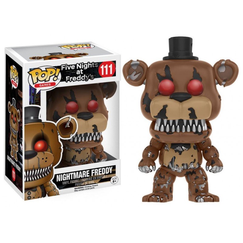FUNKO POP! FIVE NIGHTS AT FREDDY'S NIGHTMARE FREDDY BOBBLE HEAD KNOCKER FIGURE FUNKO FUNKO POP! FIVE NIGHTS AT FREDDY'S NIGHTMARE FREDDY BOBBLE HEAD KNOCKER FIGURE FUNKO