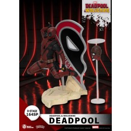 BEAST KINGDOM D-STAGE DEADPOOL & WOLVERINE DEADPOOL + HEADPOOL DIORAMA STATUE