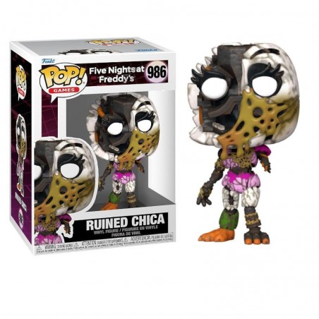 FUNKO POP! FIVE NIGHTS AT FREDDY'S RUINED CHICA BOBBLE HEAD KNOCKER FIGURE