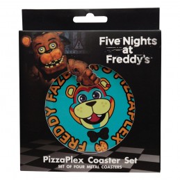 FANATTIK FIVE NIGHTS AT FREDDY'S PIZZAPLEX METAL COASTERS SET