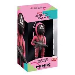 SQUID GAME MASKED SOLDIER MINIX COLLECTIBLE FIGURINE FIGURE NOBLE COLLECTIONS