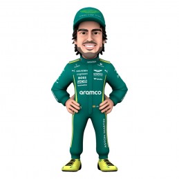 NOBLE COLLECTIONS FERNANDO ALONSO ASTON MARTIN F1 MINIX COLLECTIBLE FIGURINE