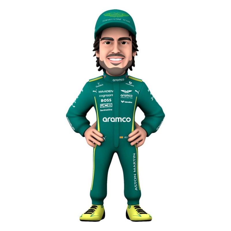 FERNANDO ALONSO ASTON MARTIN F1 MINIX COLLECTIBLE FIGURINE FIGURE NOBLE COLLECTIONS
