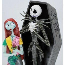 ENESCO THE NIGHTMARE BEFORE CHRISTMAS JACK AND SALLY COFFIN STATUE FIGURE