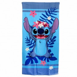 DISNEY STITCH FLOWERS TELO ASCIUGAMANO 140X70CM AYMAX