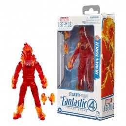 MARVEL LEGENDS THE FANTASTIC FOUR HUMAN TORCH ACTION FIGURE HASBRO
