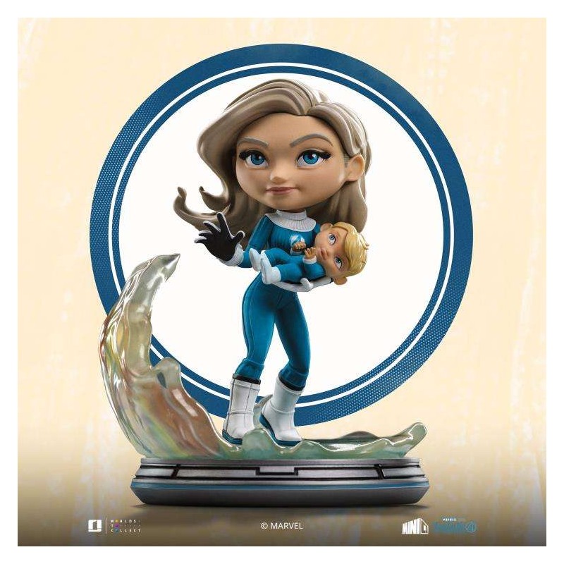 IRON STUDIOS FANTASTIC FOUR FIRST STEPS INVISIBLE WOMAN AND FRANKLIN MINICO PVC FIGURE STATUE IRON STUDIOS FANTASTIC FOUR FIRST STEPS INVISIBLE WOMAN AND FRANKLIN MINICO PVC FIGURE STATUE