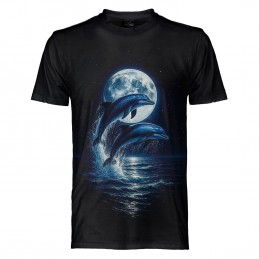 T SHIRT CHILDREN DARK EMBER DOLPHINS