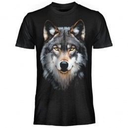 T SHIRT CHILDREN DARK EMBER WOLF