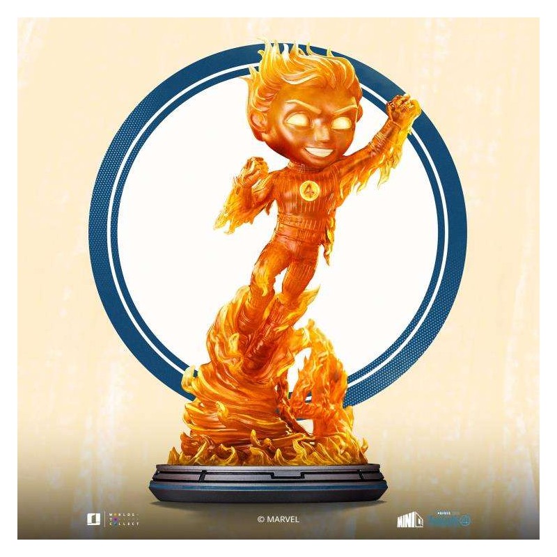 FANTASTIC FOUR FIRST STEPS HUMAN TORCH MINICO FIGURE STATUA IRON STUDIOS FANTASTIC FOUR FIRST STEPS HUMAN TORCH MINICO FIGURE STATUA IRON STUDIOS
