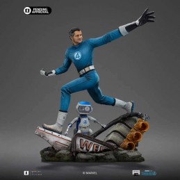 FANTASTIC FOUR FIRST STEPS MISTER FANTASTIC & H.E.R.B.I.E. ART SCALE STATUA IRON STUDIOS