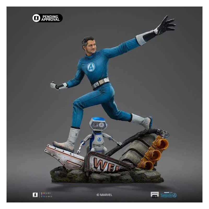 IRON STUDIOS FANTASTIC FOUR FIRST STEPS MISTER FANTASTIC & H.E.R.B.I.E. ART SCALE 1/10 STATUE IRON STUDIOS FANTASTIC FOUR FIRST STEPS MISTER FANTASTIC & H.E.R.B.I.E. ART SCALE 1/10 STATUE