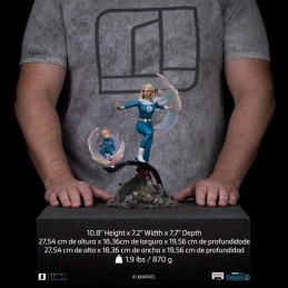 FANTASTIC FOUR FIRST STEPS INVISIBLE WOMAN & FRANKLIN ART SCALE STATUA IRON STUDIOS