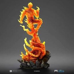 FANTASTIC FOUR FIRST STEPS HUMAN TORCH ART SCALE STATUA IRON STUDIOS