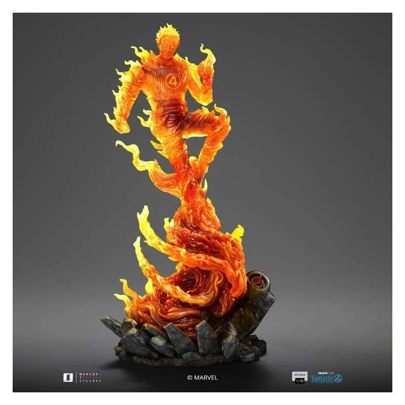 FANTASTIC FOUR FIRST STEPS HUMAN TORCH ART SCALE STATUA IRON STUDIOS FANTASTIC FOUR FIRST STEPS HUMAN TORCH ART SCALE STATUA IRON STUDIOS