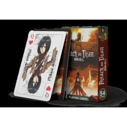 MANGACARDS L'ATTACCO DEI GIGANTI POKER PLAYING CARDS MAZZO CARTE DA GIOCO DO NOT PANIC GAMES