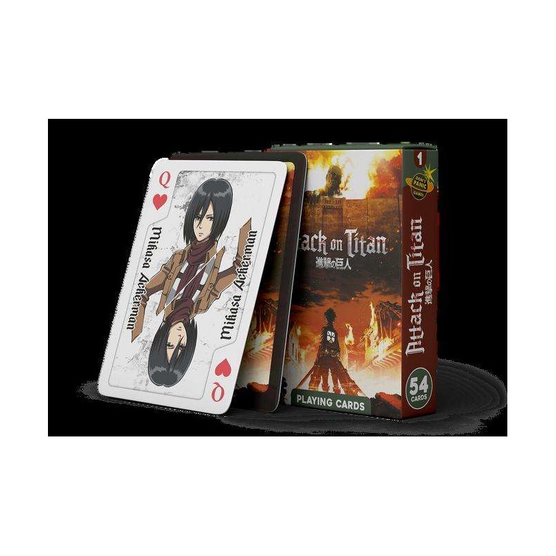 MANGACARDS L'ATTACCO DEI GIGANTI POKER PLAYING CARDS MAZZO CARTE DA GIOCO DO NOT PANIC GAMES MANGACARDS L'ATTACCO DEI GIGANTI POKER PLAYING CARDS MAZZO CARTE DA GIOCO DO NOT PANIC GAMES