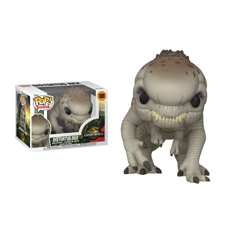 JURASSIC WORLD REBIRTH FUNKO POP! DISTORTUS REX BOBBLE HEAD FUNKO JURASSIC WORLD REBIRTH FUNKO POP! DISTORTUS REX BOBBLE HEAD FUNKO