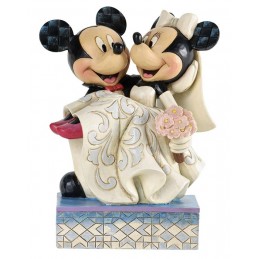 MICKEY E MINNIE CONGRATULAZIONI SPOSI DISNEY TRADITIONS STATUA FIGURE ENESCO