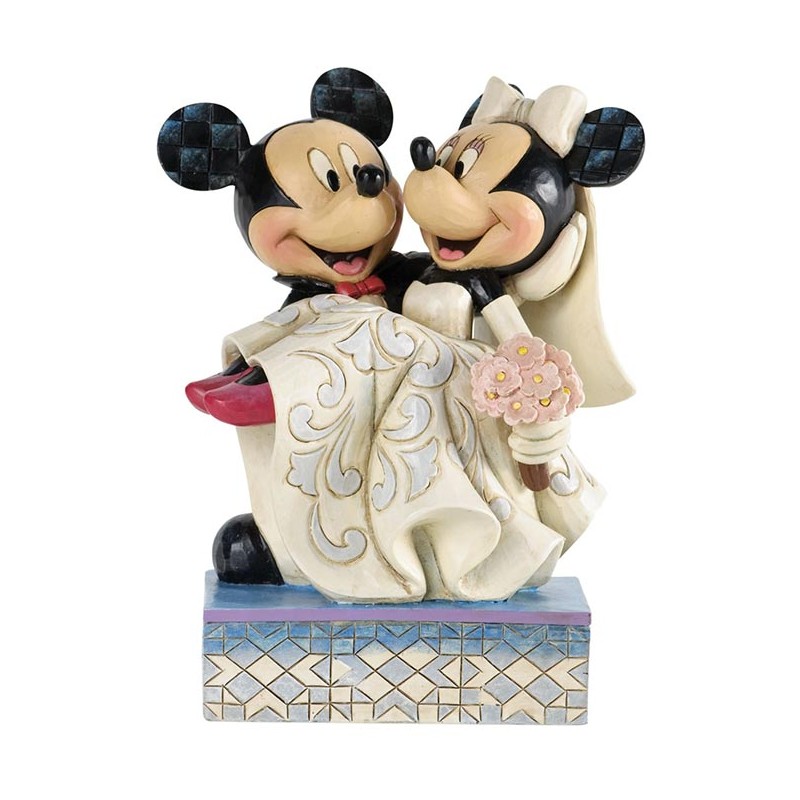 ENESCO MICKEY AND MINNIE MOUSE WEDDING CONGRATULATIONS DISNEY TRADITIONS STATUE FIGURE ENESCO MICKEY AND MINNIE MOUSE WEDDING CONGRATULATIONS DISNEY TRADITIONS STATUE FIGURE