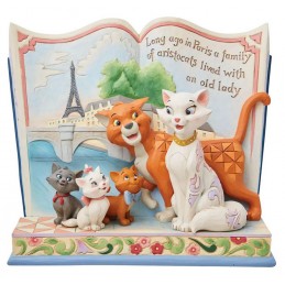 GLI ARISTOGATTI STORYBOOK DISNEY TRADITIONS STATUA FIGURE ENESCO