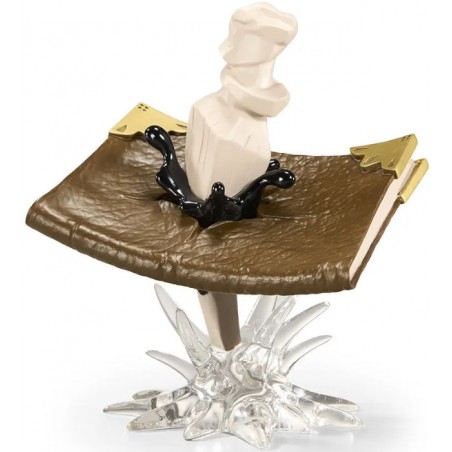 HARRY POTTER DIARIO DI TOM RIDDLE CON ZANNA DI BASILISCO STATUA FIGURE