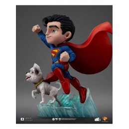 IRON STUDIOS SUPERMAN LEGACY SUPERMAN & KRYPTO MINICO FIGURE RESIN STATUE