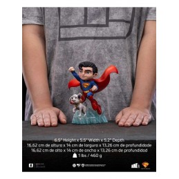 IRON STUDIOS SUPERMAN LEGACY SUPERMAN & KRYPTO MINICO FIGURE RESIN STATUE