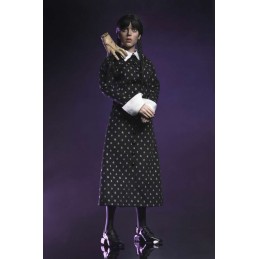 NECA WEDNESDAY ADDAMS CLASSIC DRESS CLOTHED PVC ACTION FIGURE