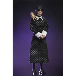 NECA WEDNESDAY ADDAMS CLASSIC DRESS CLOTHED PVC ACTION FIGURE