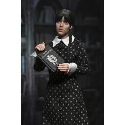 NECA WEDNESDAY ADDAMS CLASSIC DRESS CLOTHED PVC ACTION FIGURE